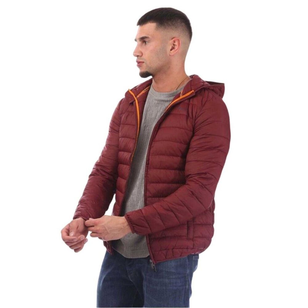 Aquascutum Mens Logo Puffer Jacket / Bordeaux